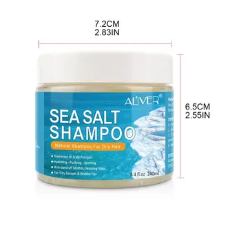 

Natural Sea Salt Shampoo Hair Treatment Shampoo for Scalp Psoriasis Itching 896D