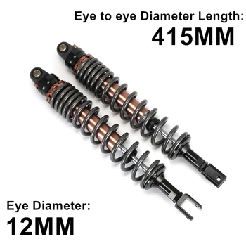 

415mm Motorcycle Front Shock Absorber Air Suspension ATV Quad Buggy Go Kart Dirt Bike Shocker Spring For protection Shock D30