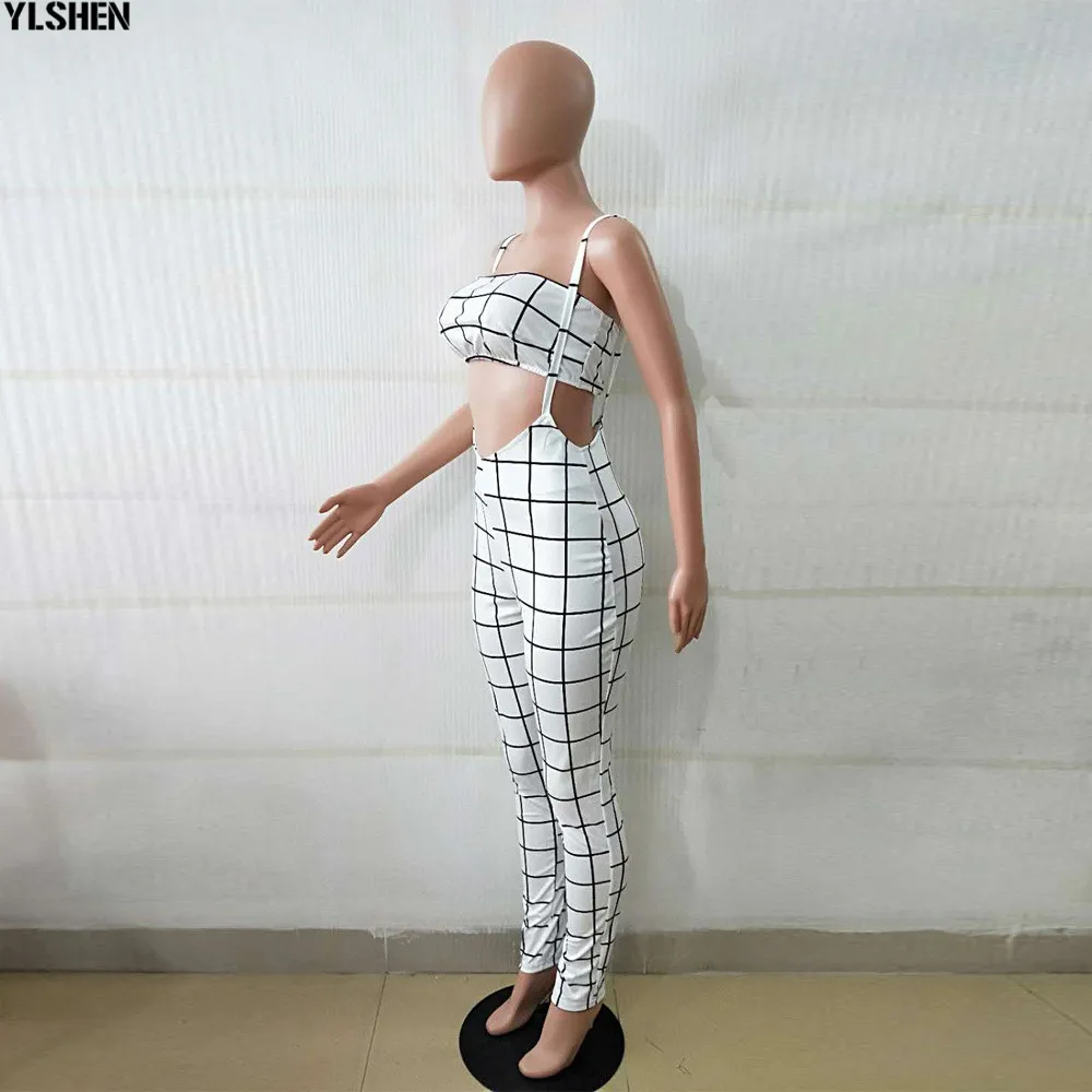 Plus Size 2 Two Piece Set Bodycon Jumpsuit for Women Sexy Matching Sets Bodysuit Tops + Pants Suit Woman Outfits Two Way to Wear 30