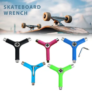 

Skateboard Repair Y Shape Tool Portable Multifunctional Accessory with L Type Wrench ALS88
