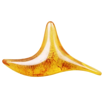 

Resin Beeswax Triple-cornered Bird-Shaped Foot Feet Care Tool Acupressure Massager Acupoint Stick Trigeminal Massage