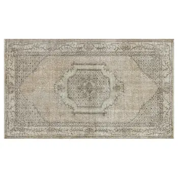 

Handmade Gray Vintage Overdyed Turkish Area Rug 119x200 Cm-3'11''X6'7''