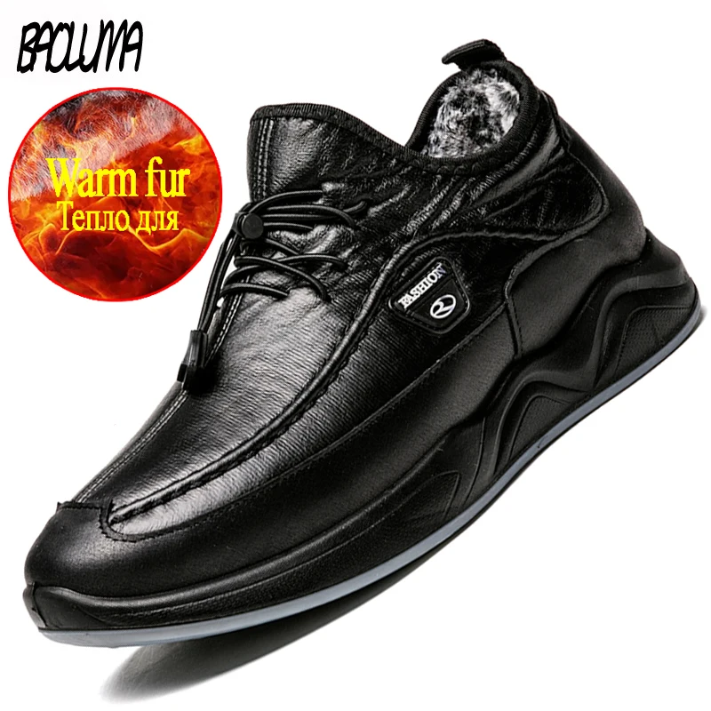 Winter Men Boots Snow Thick Plush Warm Waterproof Breathable Western Trainers winter snow boots,men boots