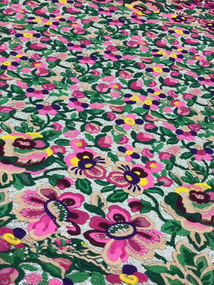 

Красивая цветная линия, вышивка, французский тюль, Африканское кружево, нигерийская кружевная ткань, дизайнерская, сделай сам, высококачественное платье, Женская юбка, одежда