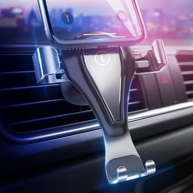 LINGCHEN Car Holder for iPhone Xiaomi Samsung Gravity Air Vent Mount Phone X 11 PRO in Stand | Мобильные телефоны и