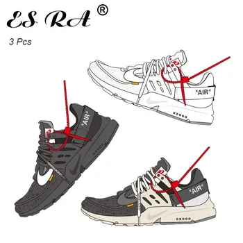 

10CM Off -white Stickers Sneakers Waterproof PVC Pegatinas Shoes Cool Stickers for Laptop Skateboard Guitar Joural Bridge Decora