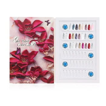 

96 Colors Professional Model Nail Gel Polish Color Display Box Book Dedicated 96 Color Card Chart Painting Manicure Nail Art