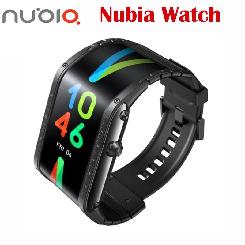 Sonderangebot 30 Off Original Zte Nubia Smart Uhr Faltbare Flexible Display 4 01 Oled Handy Band Gebogene Oberflache Bildschirm Smart Uhren