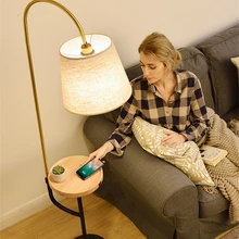 Напольные лампы для скандинавской рыбалки с зарядкой, стоящая гостиная, прикроватная лампа для чайной комнаты, американские роскошные вертикальные напольные светильники