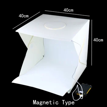 

40 x 40 x 40 cm Photo Studio Box Photography Backdrop Built-in Light Photo Box Little Items Photography Box Studio Accessories