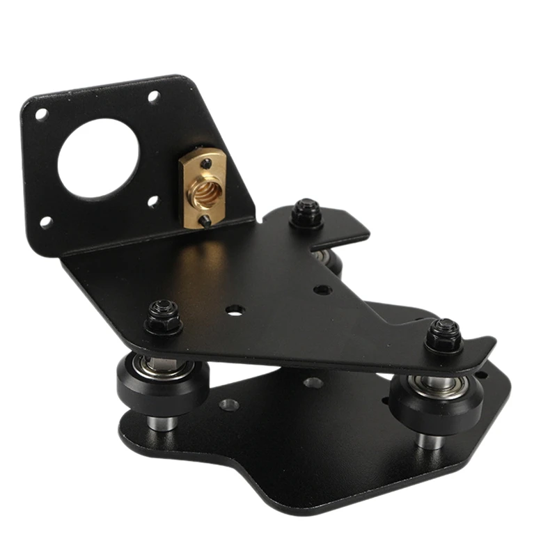 The left shaft 1 шт. детали для 3D-принтера X Axis Motor Mount Bracket X-Axis передняя/задняя пластина для крепления двигателя с колесами T Nut для Cr-10 S4/S5 - Цвет: The left shaft