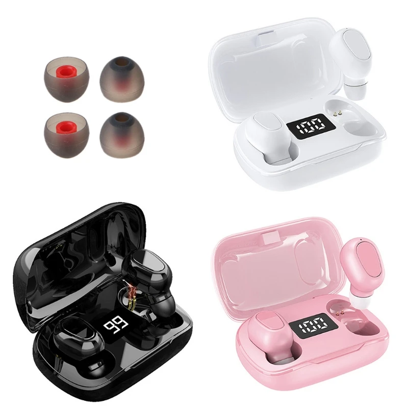 

L21 Wireless Bluetooth 5.0 Mini Earbuds Digital Display Handsfree Stereo Headset