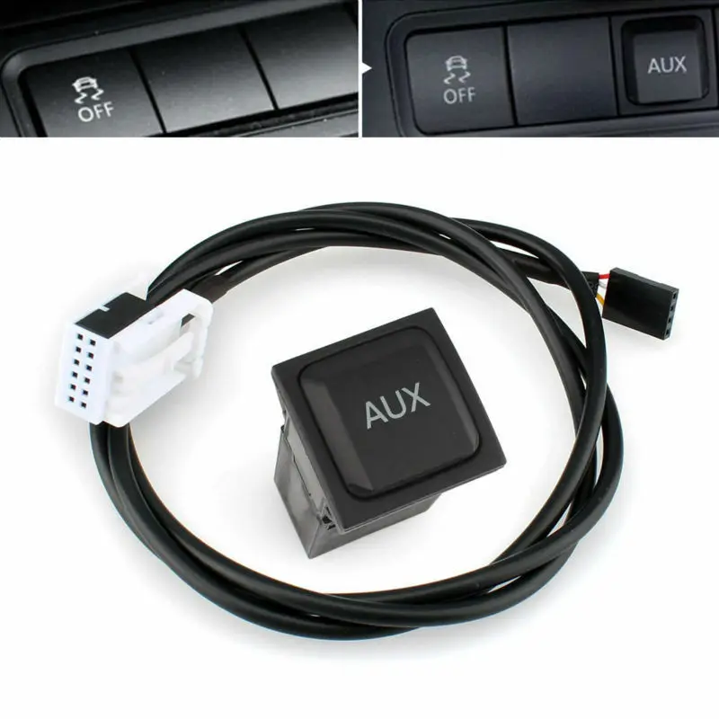 Выключатель AUX с удлинительным кабелем для VW Golf/GTI MK5 MK6 Tiguan Jetta/GLI Scirocco RCD510 RCD310/300 + 5KD