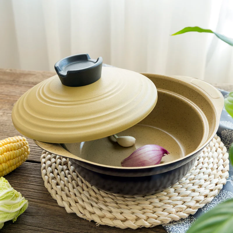 Japanese style Sukiyaki casseroles clay pot small ceramic hot non stick soup stew induction cooker saucepan stewpot | Дом и сад