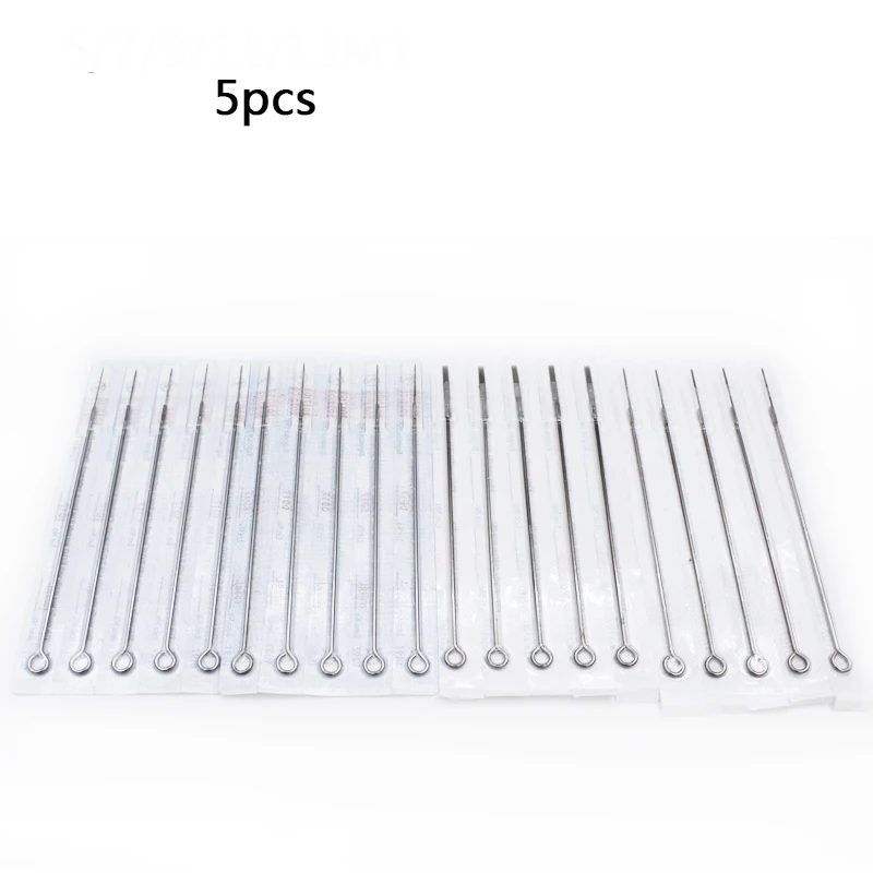 

5pcs 0.35MM R5/7/9/13/15/17/19M2 Disposable Sterilized Tattoo Needle Medical for Tattoo Machine Gun Liner Shader Tattoo Needles