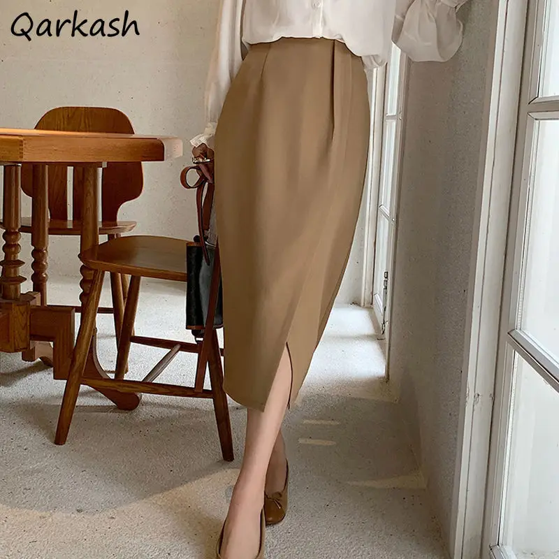 

Skirts Women Asymmetrical Casual Design French Style All-match Elegant Ladies Dating Ins Tender Trendy Solid Classy Office New
