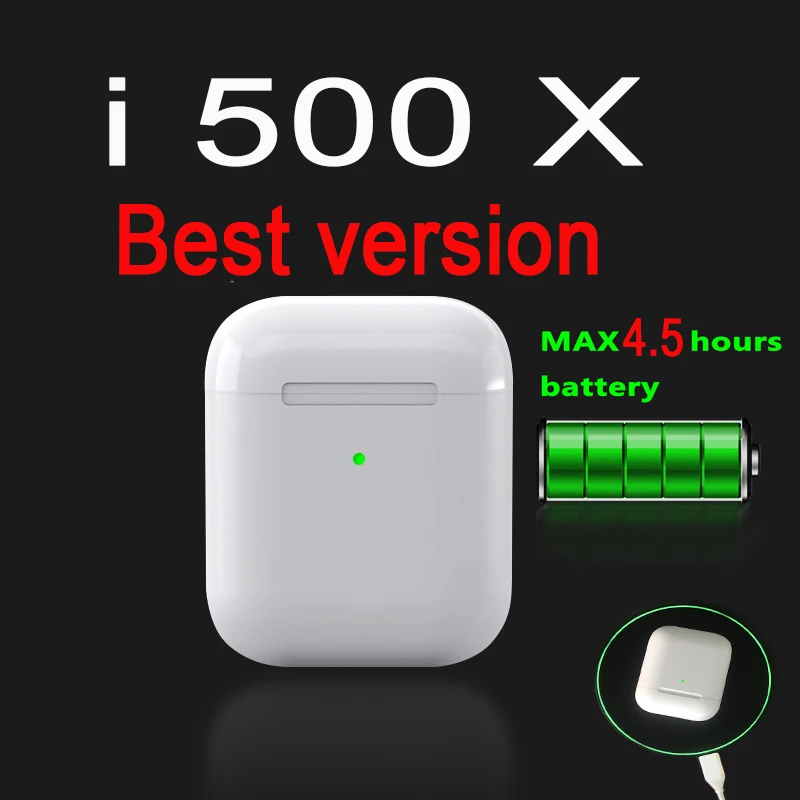 Лучшая версия i500 X Pro TWS 1:1 наушники-вкладыши Blutooth мини Беспроводные спортивные гарнитуры наушники PK Aire 2 3