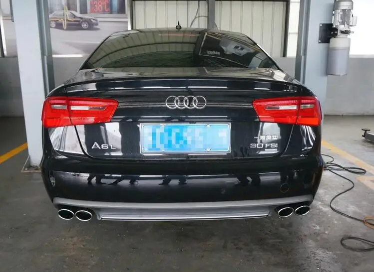 Для Audi A6 S6 обвес спойлер 2012- для Audi A6 RS6 ABS задний спойлер передний бампер диффузор защитные бамперы