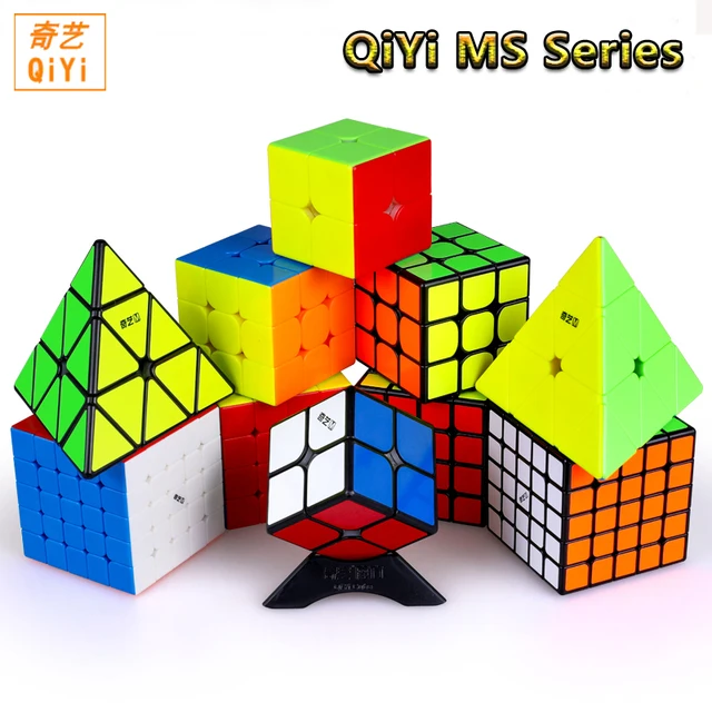 Newest Qiyi MS Magnetic Series 2x2 3x3 4x4 5x5 Pyramid Professional Magic cube speed Twisty Speed Puzzle Educational Toys 1