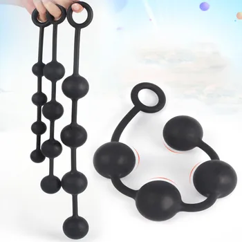 Large Anal Beads Silicone Butt Plug Anal Balls Sex Products For Adults Erotic Toys For Woman Gay Men Anus Dilator Intimate Goods 3