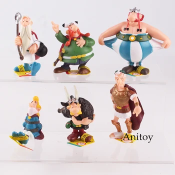 

Classic France Cartoon The Adventures of Asterix PVC Figures Toys Kids Childrens Gifts 6pcs/set
