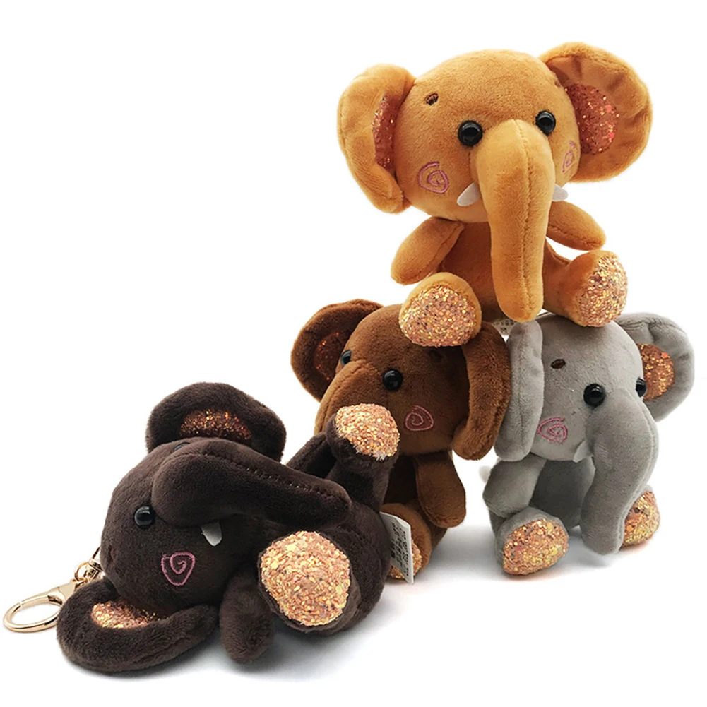 Плюшевый слон, мягкая мини кукла, подвеска, брелок, брелок, держатель, сумка, Декор, животные, пушистый медведь, игрушка, подарки, сумка, брелок для ключей