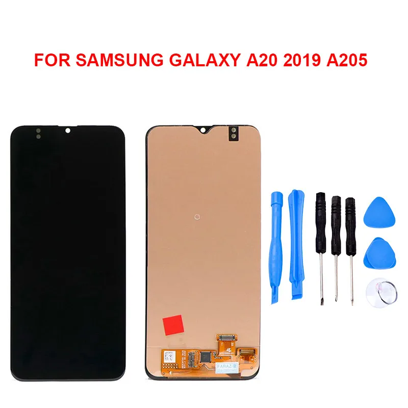

For Samsung Galaxy A20 A205 LCD Display TouchScreen Digitizer W/Tools Assembly Replacement part