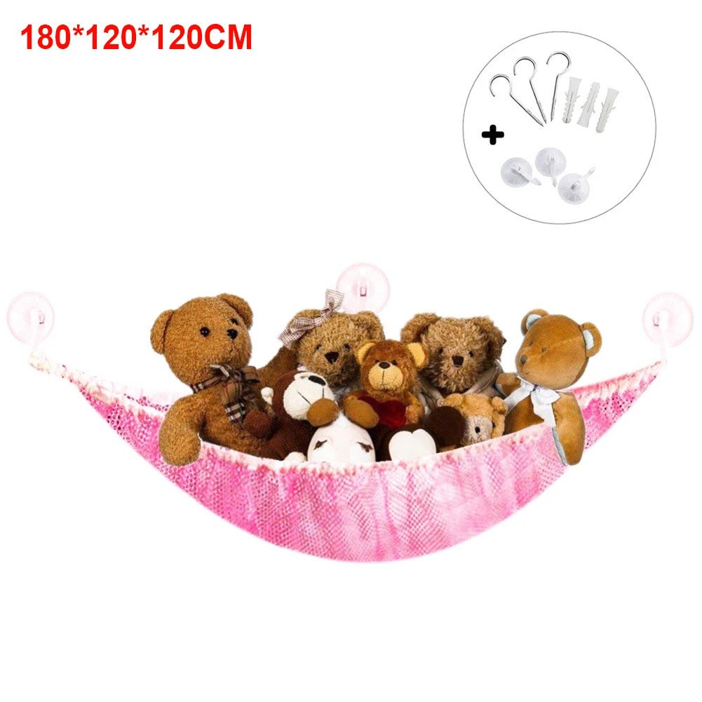 

Bath Corner Toy Hammock Bedding Hanging Dolls Organizer Net Baby Flexible Bedroom Storage Kids Stuffed
