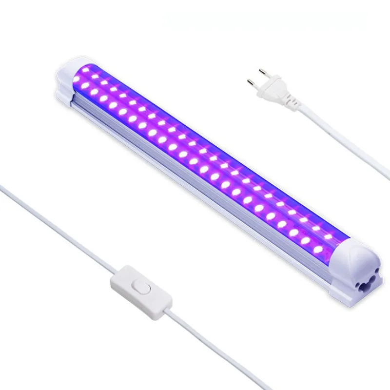 85-265V Input UV Light Tube Bar Type Purple UVA LED Lighting 365nm 395nm for KTV Bar Ink Curing black light bar uv curing lamp