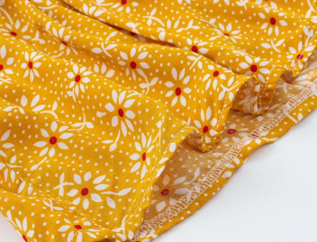 Toddler Baby Kids girls dress Floral Flowers Ruched Strap Summer Princess Dress 2-7 Years old children clothes summer #B