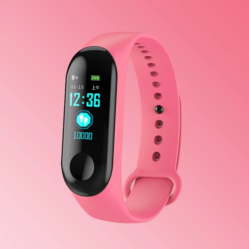 pink Модные Фитнес-шагомер IP68 Водонепроницаемые цифровые часы мужские часы спортивные мужские часы для бега для Android IOS relogio inteligen - Цвет: pink