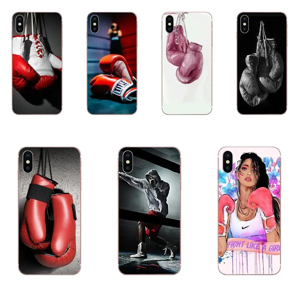 

Soft Silicone TPU Transparent Mobile Shell For Xiaomi Redmi Note 2 3 3S 4 4A 4X 5 5A 6 6A Pro Plus Cartoon Boxing Girl Gloves