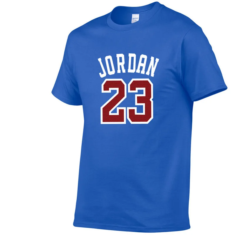 Новинка, летняя брендовая футболка Jordan 23 с принтом, Мужская футболка Swag, высокое качество, хлопок Jordan 23, хип-хоп футболка с коротким рукавом для мужчин - Цвет: 6