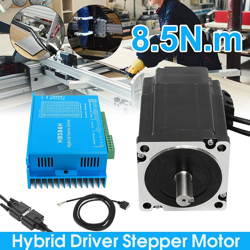 6A HSS86 Гибридный шаговый Драйвер набор контроллеров cnc Nema34 замкнутый контур 8.5N.M Servo Мотор шагового двигателя
