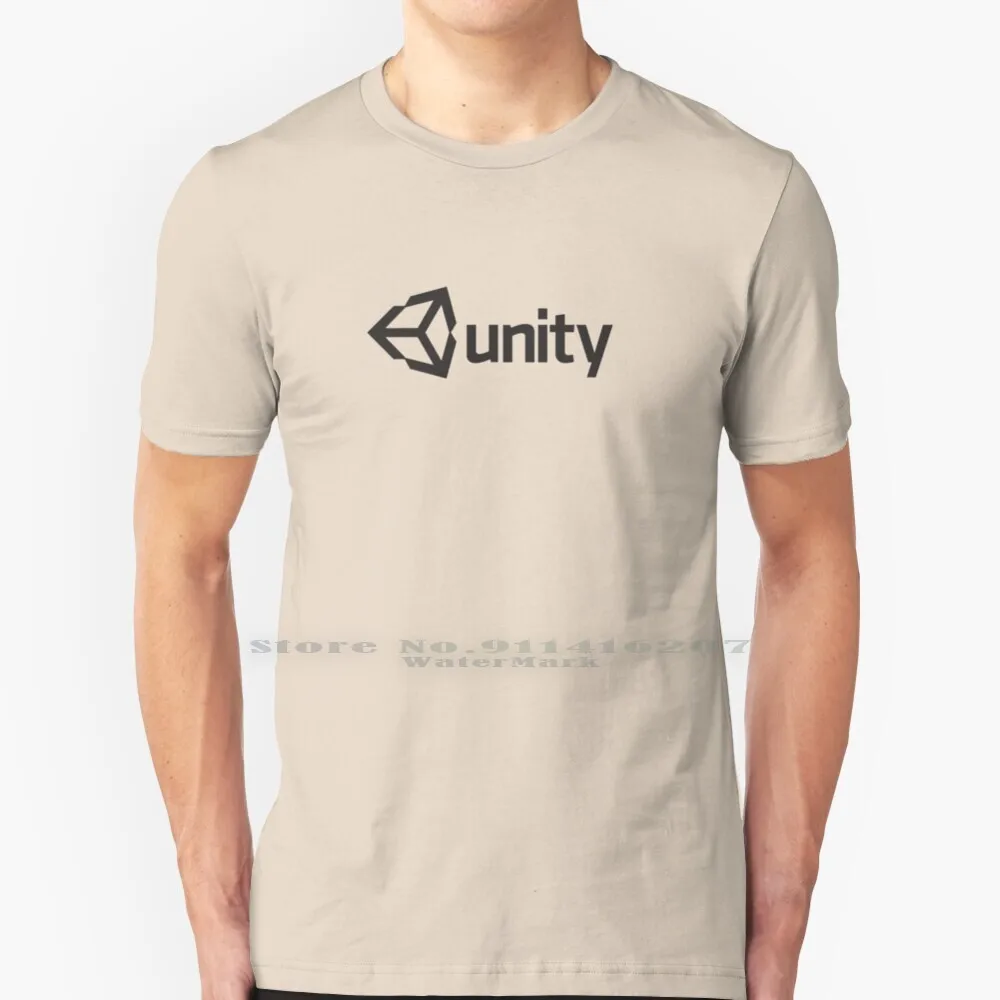 Unity T Shirt 100% Puro Cotone Unity Tecnology Game Machine Platform Blender Tecnologies Linux