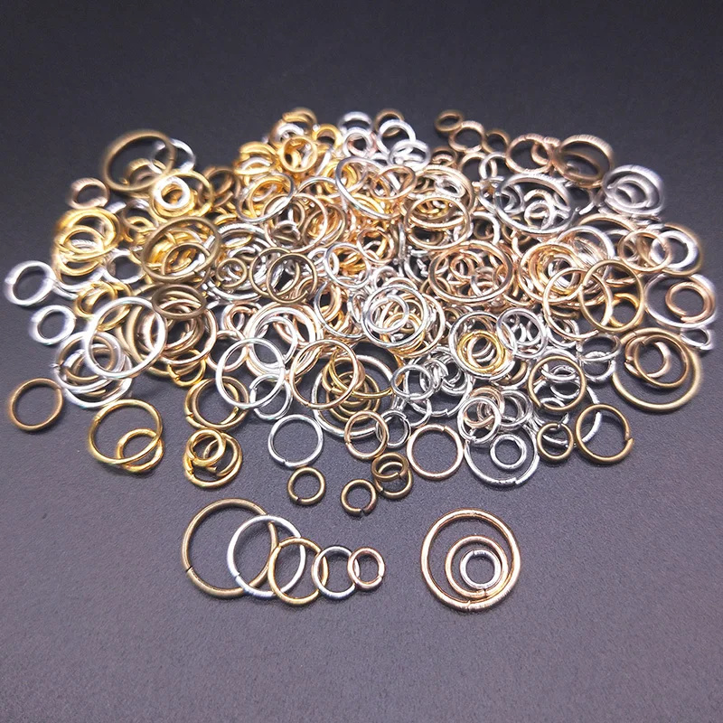 

Dia 4/5/6/8/10mm 100Pcs Split Rings Connectors Open Jump Rings DIY Jewelry Crafts Making Accessories High Quality Hot Selling