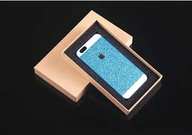 

10pcs 1200gsm Hard Cardboard Universal Phone Case Packing Box With Sponge White Black Kraft Paper Cover Box