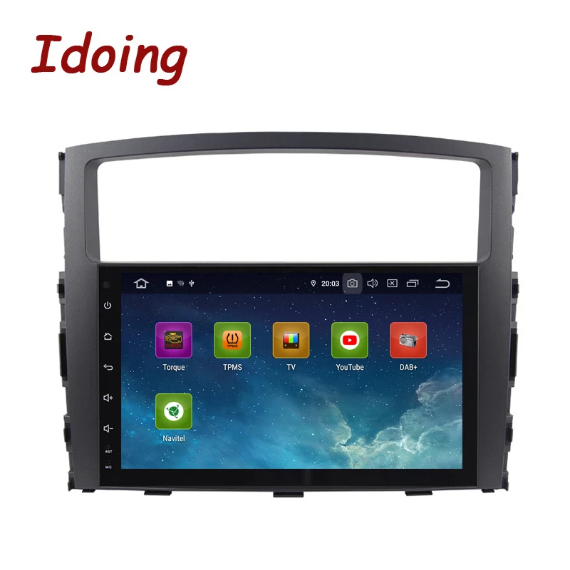 Idoing Android 9 0 4G + 64G Восьмиядерный 2 din для MITSUBISHI PAJERO V97 2006 2014 Автомобильный