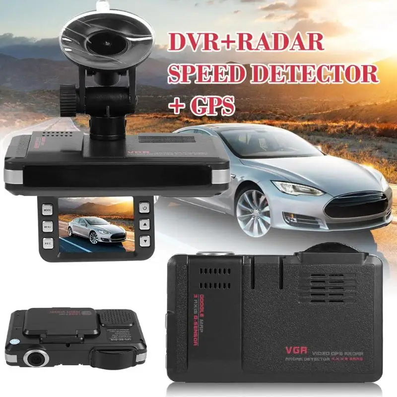  VGR1-S 3 in 1 Radar Detector DVR Camera Anti Car DVR Radar Detector Recorder GPS Video Recorder Rus
