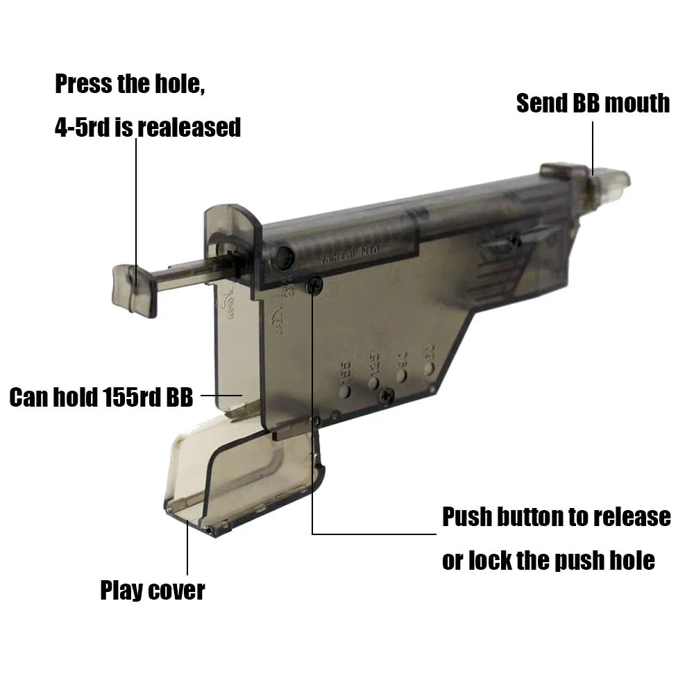 BB Пейнтбол Быстрый скоростной погрузчик страйкбол 155 патронов Тактический скоростной погрузчик Боевая Военная игра пластиковые BB погрузчики аксессуары для улицы
