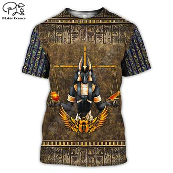 

PLstar CosmosHorus Ancient Horus Egyptian God Eye of Egypt Pharaoh Anubis face 3dPrint T-shirt Men/Women Unisex Streetwear S-7