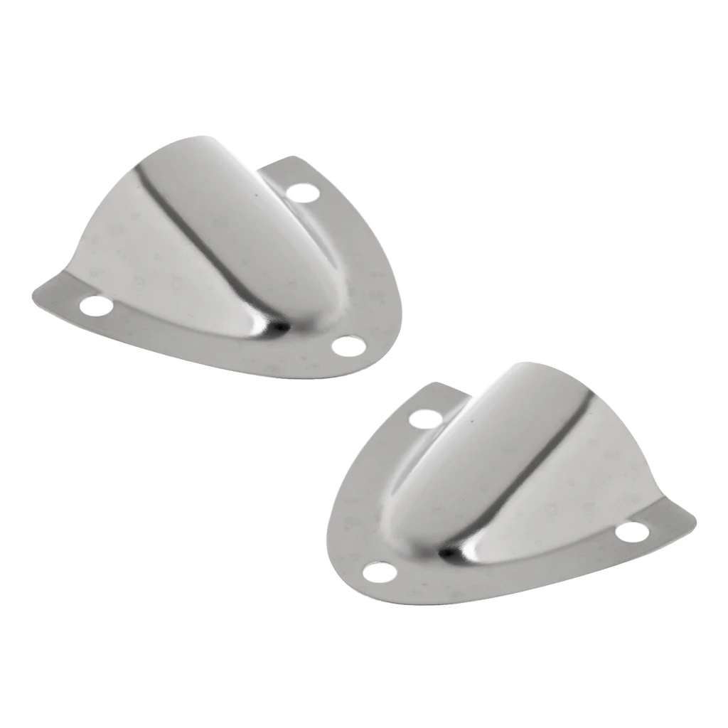 2pcs Boat Clam Shell Vent Hose Cable Cover Marine Yacht Accessories - 316 Stainless Steel