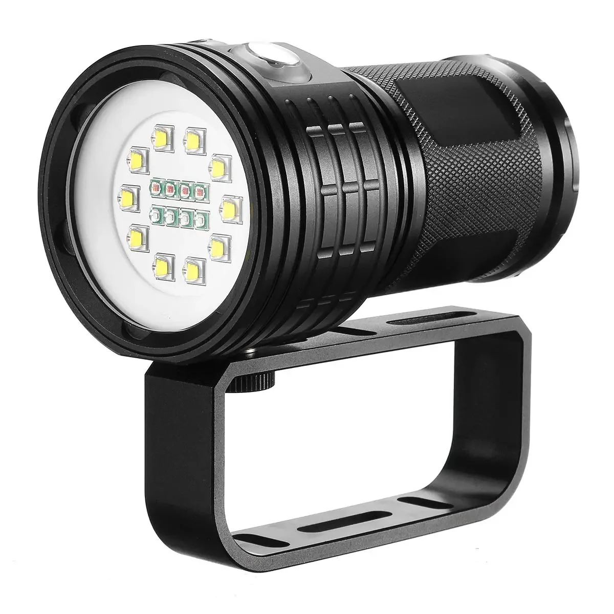 

10x XML2 Diving Flashlight 100-200m Underwater Video Shooting LED Fill Light