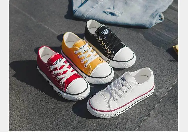 Children tennis kids shoes 2019 solid breathable canvas girls  boys shoes kids sneakers high quality athletic shoes tmallfs (1)