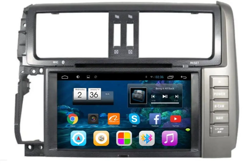 DSP 2 Гб ОЗУ 32 ПЗУ Android 7 1 8 дюймовый автомобильный DVD Gps для Toyota Prado 150 2004 2002010 2013 Видео