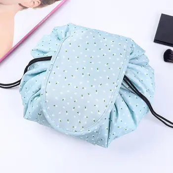 

Women Drawstring Travel Cosmetic Bag Makeup Bag Organizer Make Cosmetic Bag Case Storage Pouch Toiletry Beauty Kit Box