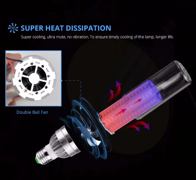 Led E27 E26 Высокая мощность 35 Вт 50 Вт 54 Вт светильник ing fan 360 градусов Лампа накаливания кукурузный светильник ing