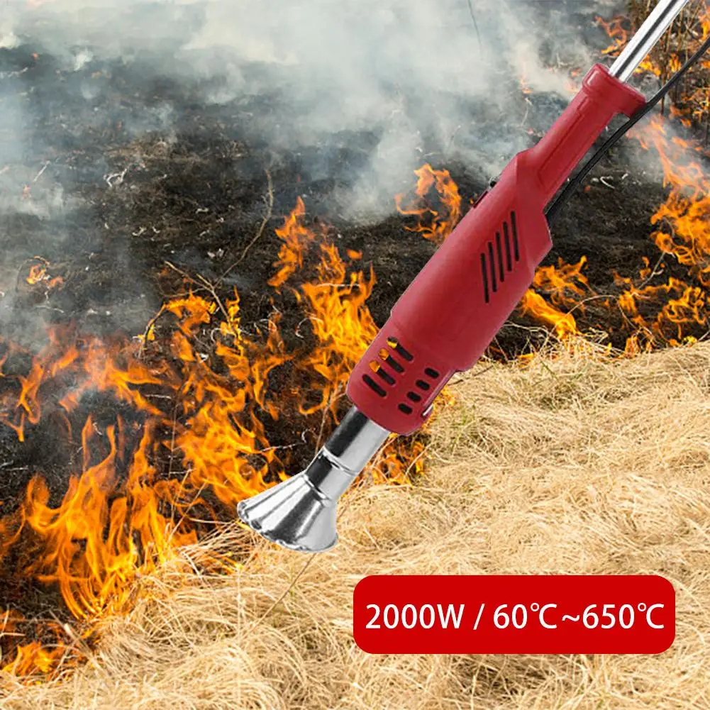 2000W Electric Lawnmower Weeder Hot Air Weed Killer Grass Flame