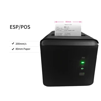 

Thermal Printer 80mm Compatible ESC/POS Print Commands POS Printing Desktop Receipt Auto Paper Cut USB Serial Ethernet LAN