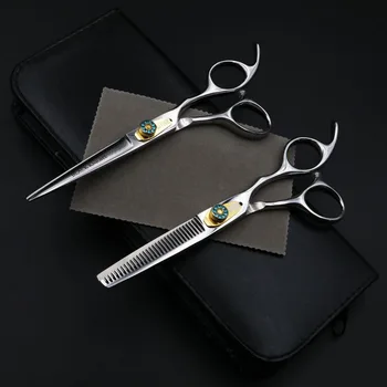 

6 Inch Professional Hairdressing Scissors Set Cutting+Thinning Barber Salon Shears High Quality Personality